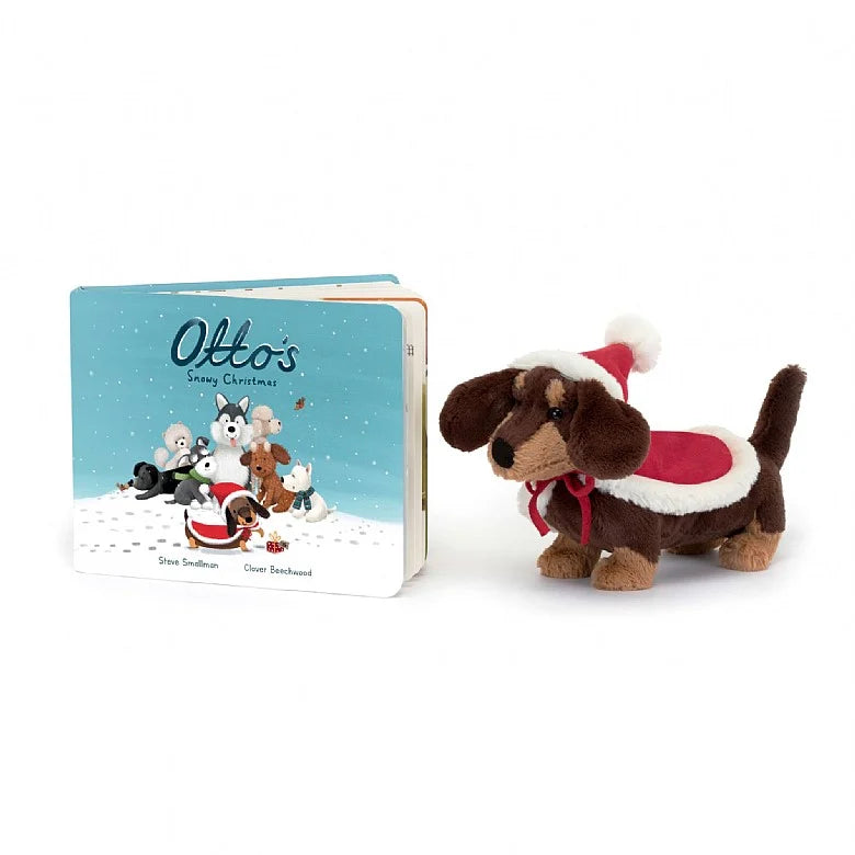 Otto’s Snowy Christmas Book & Winter Warmer Otto Sausage Dog