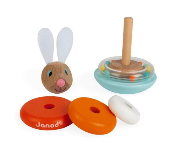 Janod Latin Stackable Roly Poly Rabbit