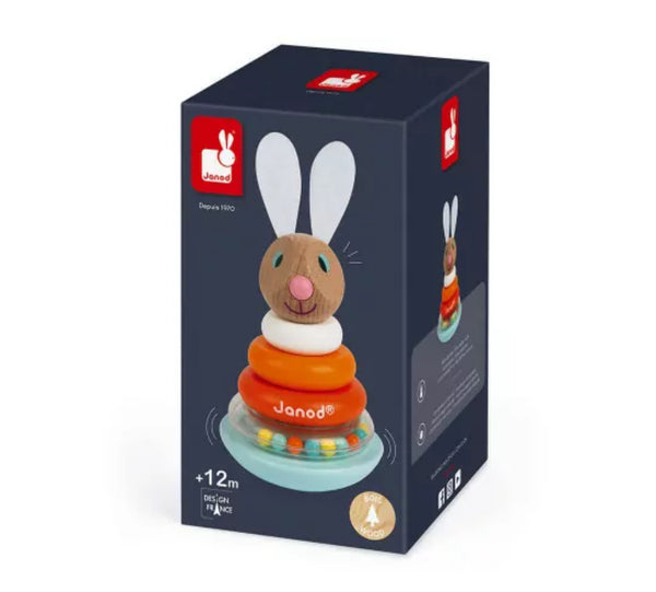 Janod Latin Stackable Roly Poly Rabbit